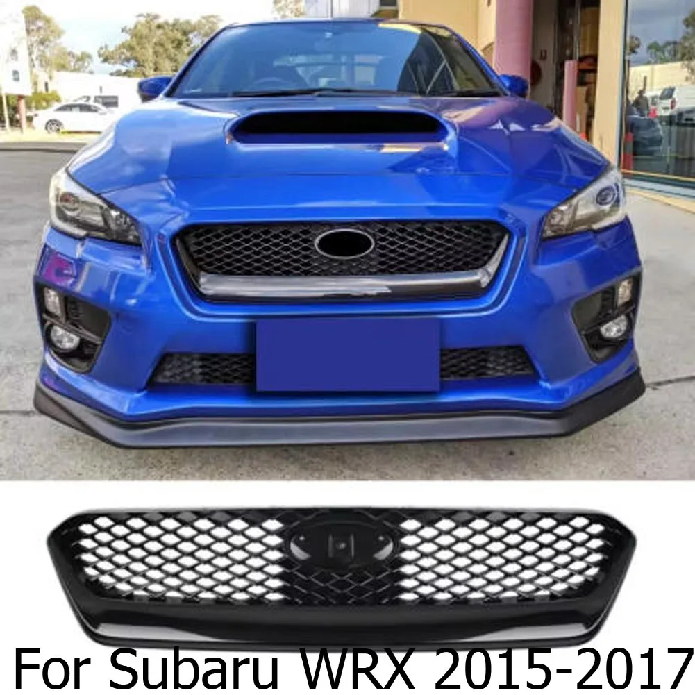 

For Subaru WRX 2015-2017 Front Grille Racing Grill Upper Bumper Hood Mesh Grid