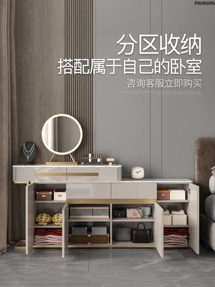 

Bedroom Dresser TV Cabinet Dresser Integrated Retractable Storage Locker