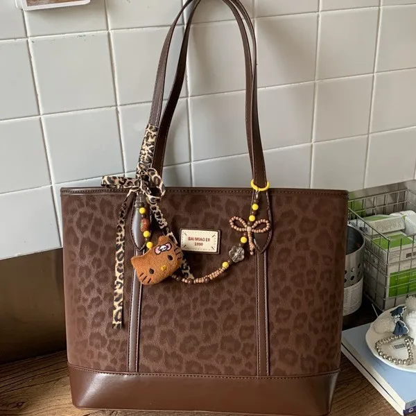 

2025 New Animal Print Tote Bag for Women, Very Spacious Shoulder Bag with Top Handle, Casual Chic Purse, Roomy & Stylish