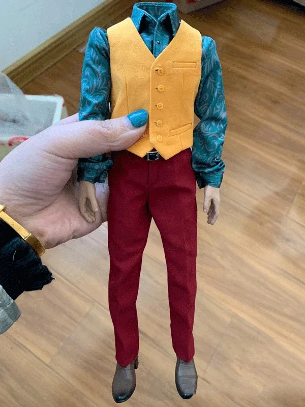 

1/6 Scale Soldier CD Red Suit Model for 12'' Villain Joker Figure Dolls