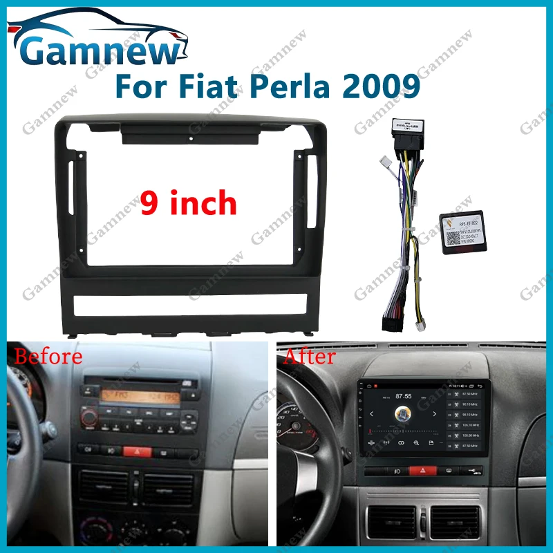 

9 Inch Car Frame Fascia Adapter Canbus Box Android Radio Audio Panel Kit For Fiat Perla 2009 Albea Siena Palio Idea 2004-2012