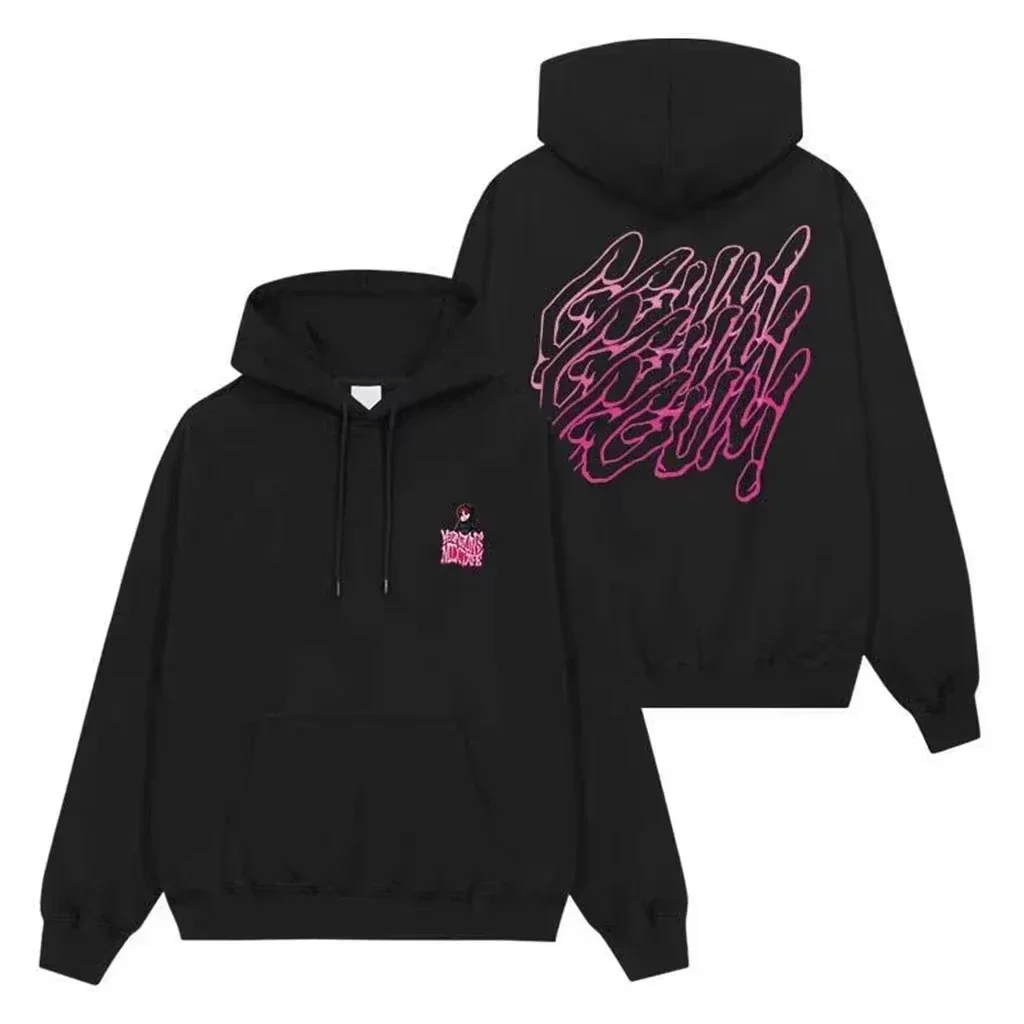 KPOP Ins STYLE YEONJUN GGUM Printe Hooded Women's Lost in Space Hoodie Round Neck Loose WARM Sweater OVERSIZE CLOTHING