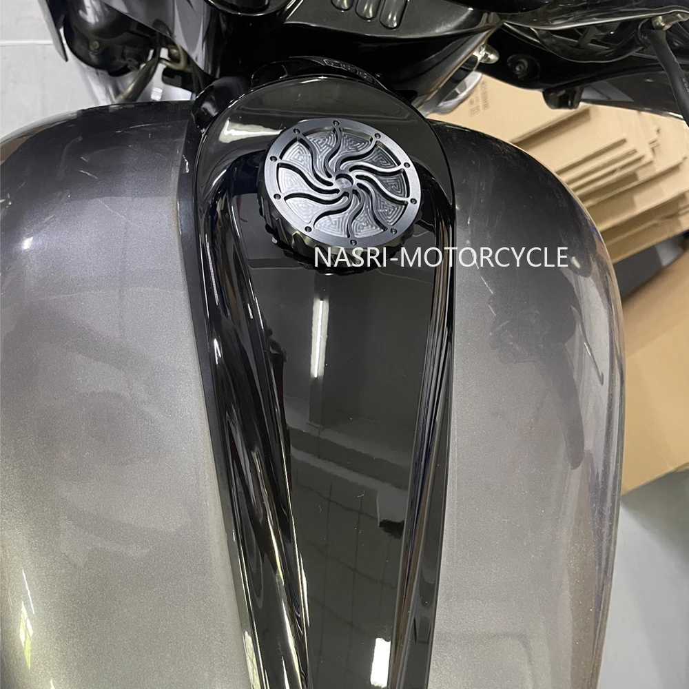 Motorcycle Aluminum Fuel Tank Cap Oil Tank Gas Cover For Harley Sportster XL883 XL1200 Dyna Softial CVO Road Glide Street Glide