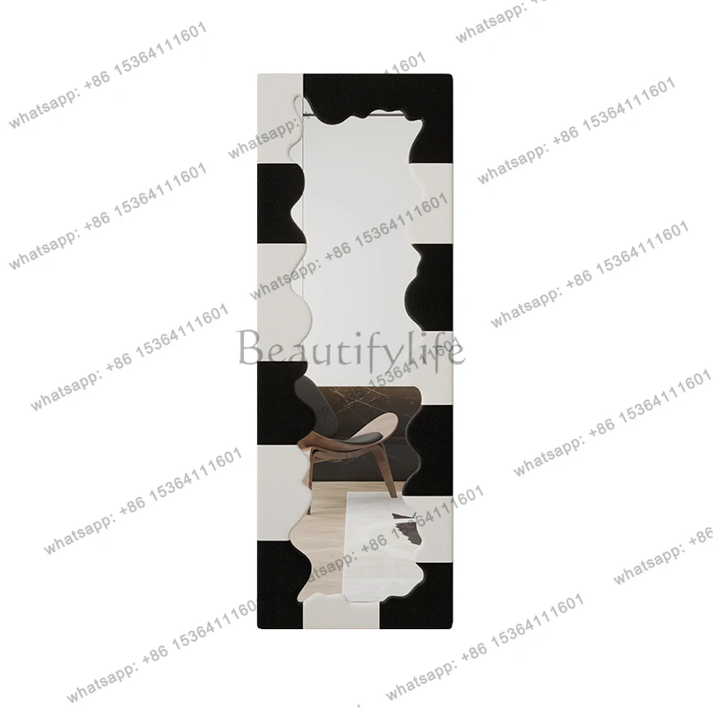 Korean Style Aesthetic Mirror Modern Abnormity Square Funky Simple Mirror Design Irregular Frame Spiegel Wand Home Decorations