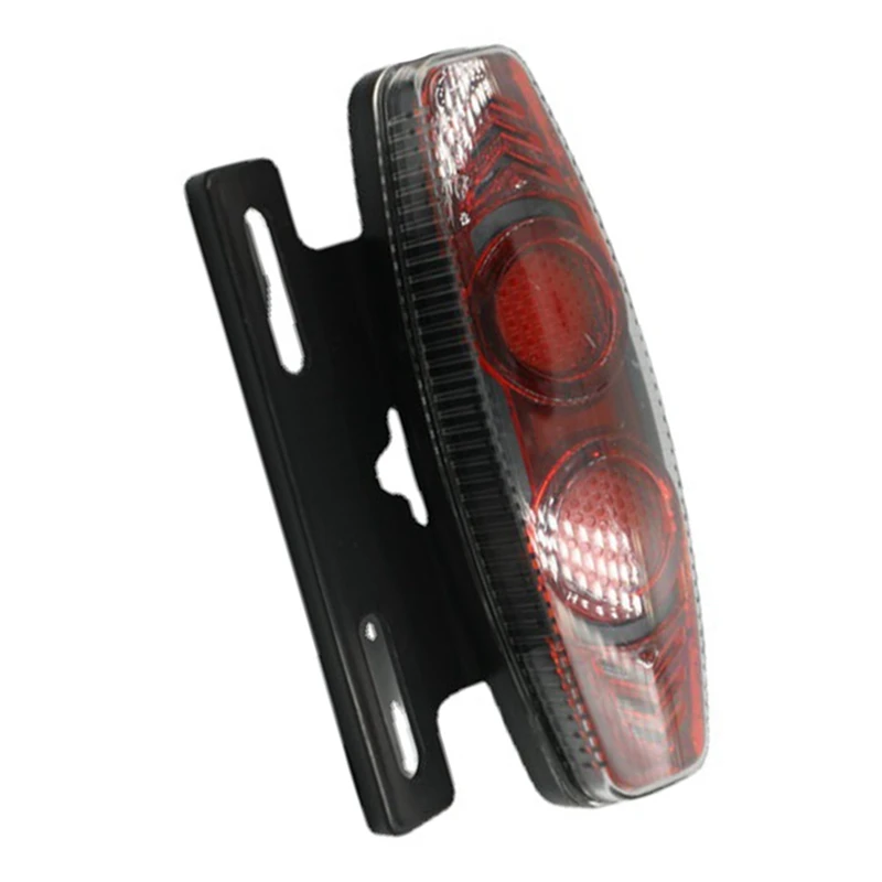 Ebike traseira led luz traseira 36v 48v lâmpada de advertência de segurança para acessórios de bicicleta elétrica sm conector noite ciclismo-abb