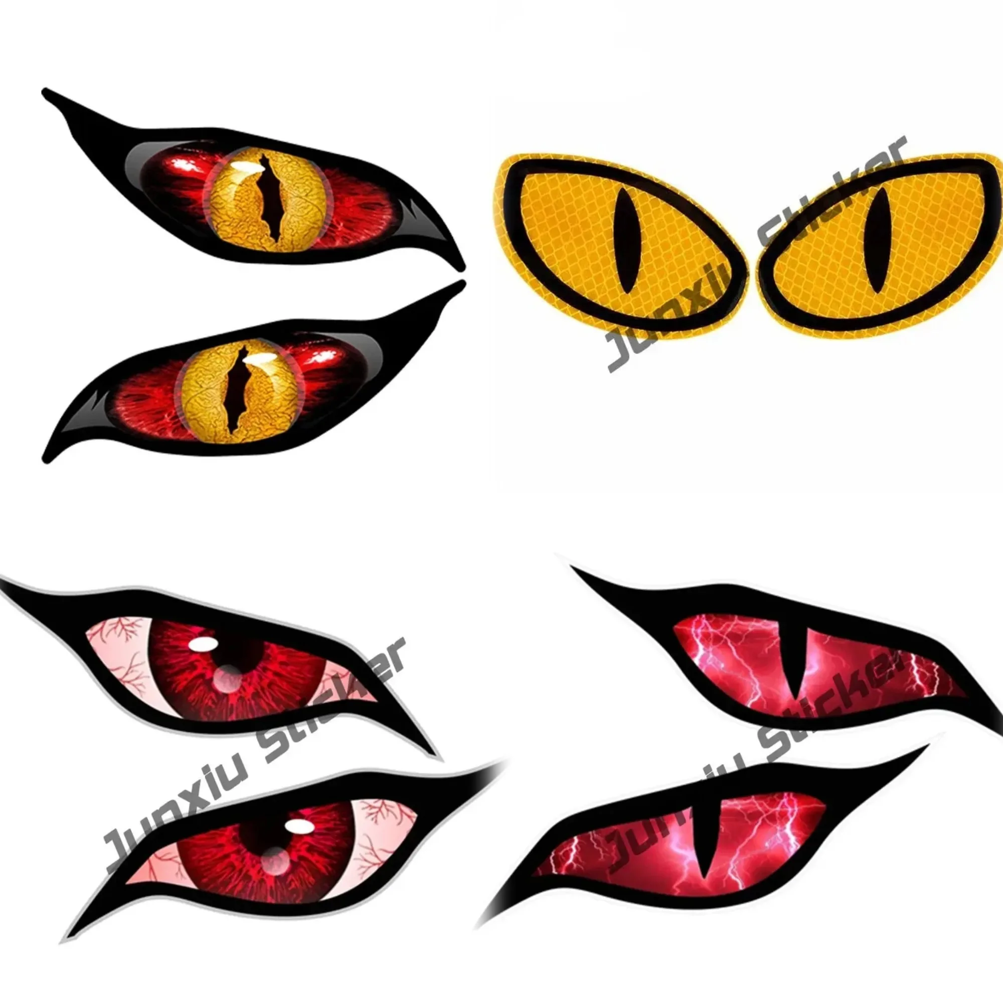 

Evil Eye Vinyl Sticker Cool Car Decal For Rearview Mirror Window Waterproof Sunscreen Scratch Resistant Lucky Charm Accessories