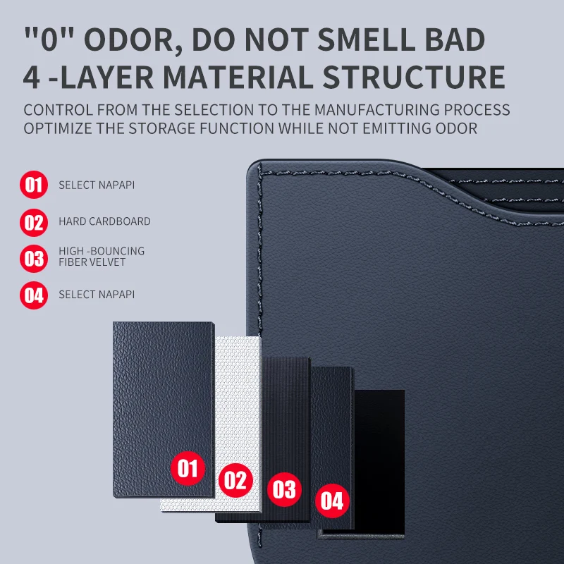 Durable Leather Car Organizer,For Borgward BX3 BX5 BX6 BX7 Space Saving Door Backrest Storage Pouch Auto Interior Tidying Gadget