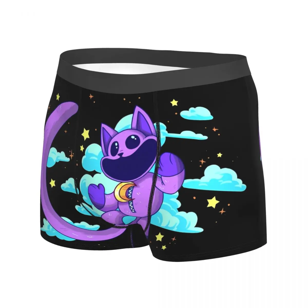 Smiling CatNap Dogday Underwear Comfortable Panties Pattern Shorts Briefs For Males 3D Pouch Oversize Trunk