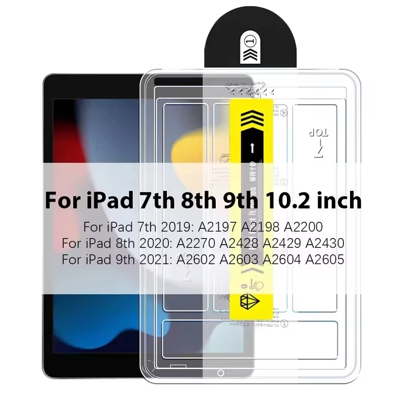 Gemakkelijk te installeren gehard glas voor iPad Pro 13 11 M4 M3 M2 voor iPad Air Mini 6 7 voor iPad 11e 2025 A16 schermbeschermer glasfilm - afbeelding 1