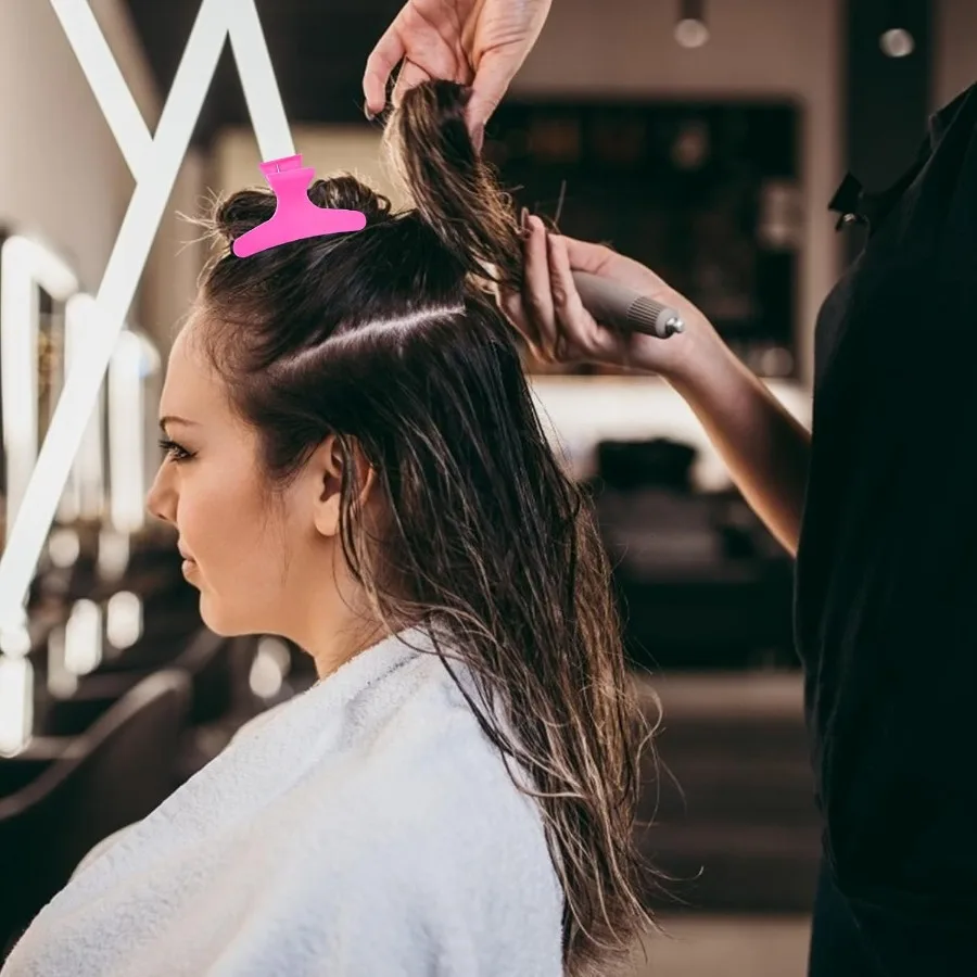 مقاطع الشعر الوردي الساخن لتصفيف الشعر بتقسيم الفراشة برو مخالب الشعر المشابك مقاطع لقطع تصفيف الشعر وتقسيم الشعر S #3