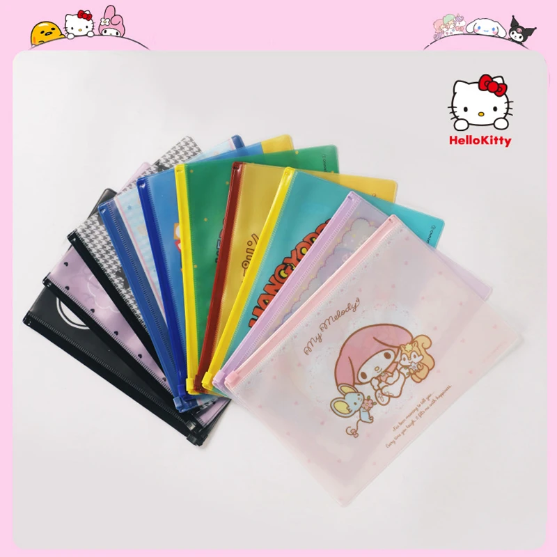 

Sanrios Coin Bag Anime Melody Pochacco Pvc Storage Purse Bags Cute Kuromi Keroppi Zipper Lipstick Credit Card Bag Make Up Pouch