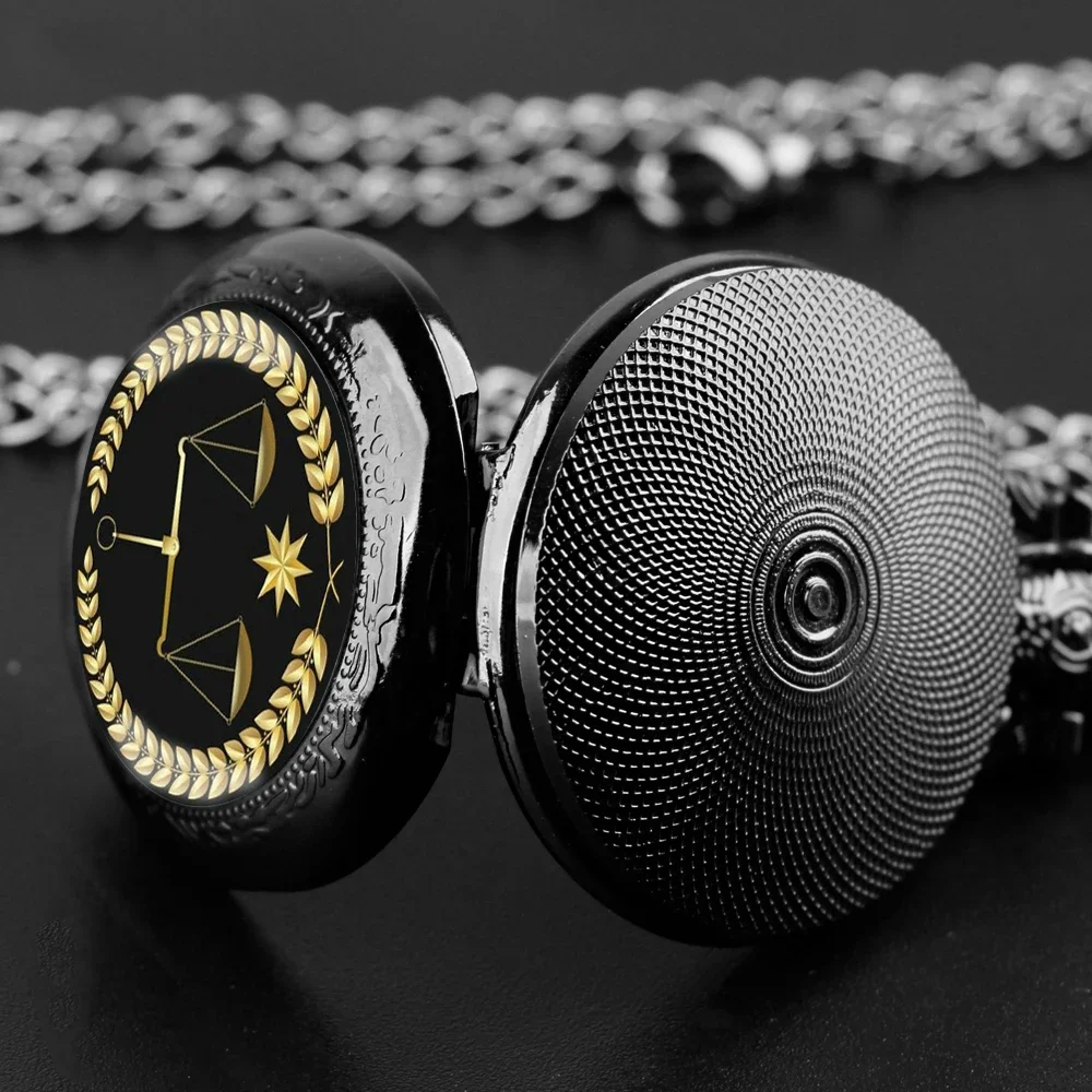 ساعة جيب كوارتز جاستيس جارديان مع عدسة زجاجية - ساعة أنيقة لهواة الجمع والعشاق