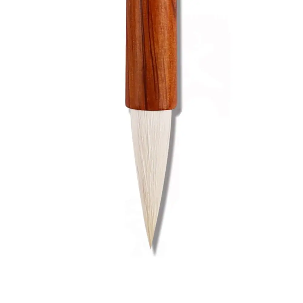 

Traditional Oil Watercolor Chinese Calligraphy Brush Oil Painting Wood Scriptures Writing Brush Wolf Hair Art Paint Brush Class
