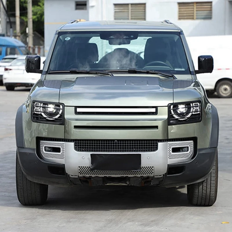 

Car Headlight Lampshade Protection Net Cover Accessories Car Modification For Land Rover Defender 110 2020-2023-AS55