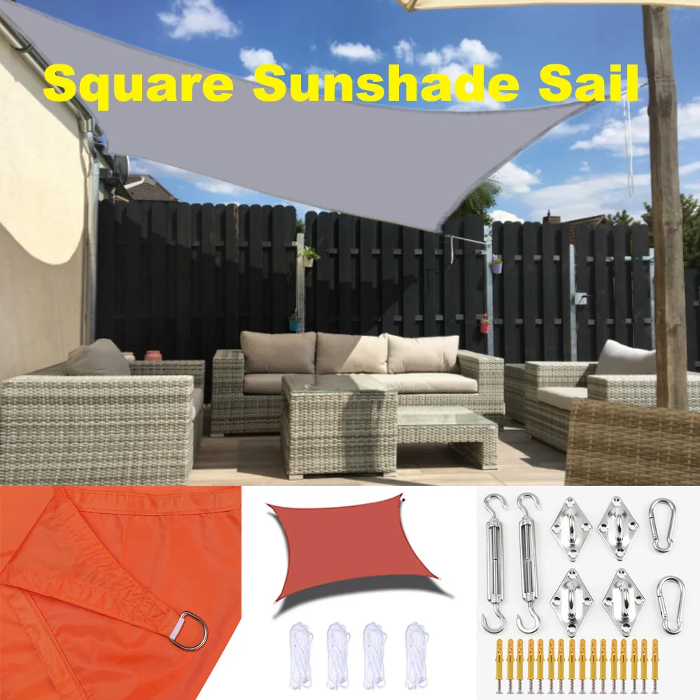 

Waterproof Large Sun Shelter 300D Sunshade Protection Outdoor Canopy Garden Patio Pool Shade Camping Shade Sail Awning