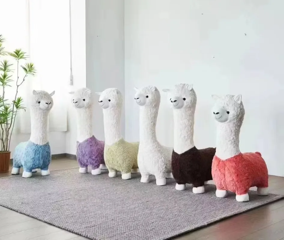 Alpaca Stool Sofa Stool Living Room Balcony Shoe Changing Stool Internet-famous Children's Doll Seating Stool Chair