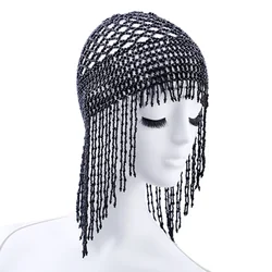 Costumes Headwear Womens Exotic Cleopatra Beaded Belly Dance Head Cap Hat Hair Accessory Headpiece for Party Wedding Showing