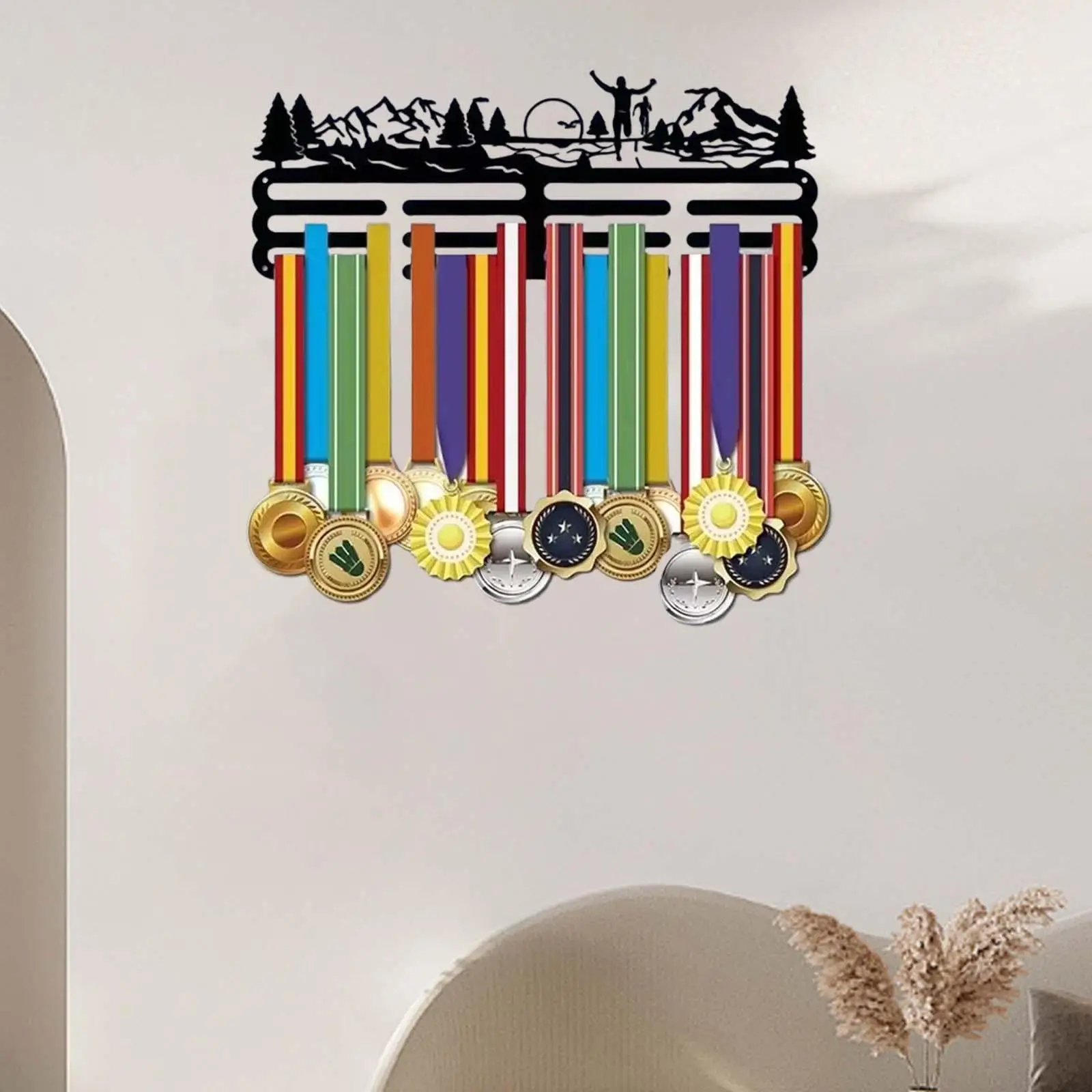 Medal Hanger Display Display Rack Frame Storage Gymnastics Wall Mounted