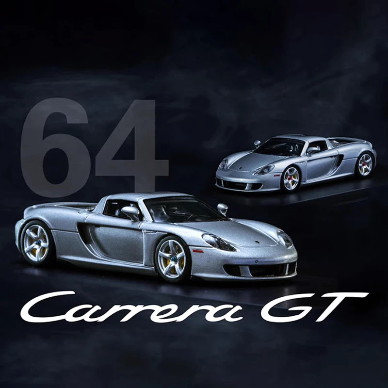 Scala 1:64 Carrera GT edizione limitata auto sportiva simulazione modello di auto in resina display statico giocattolo da collezione regalo souvenir