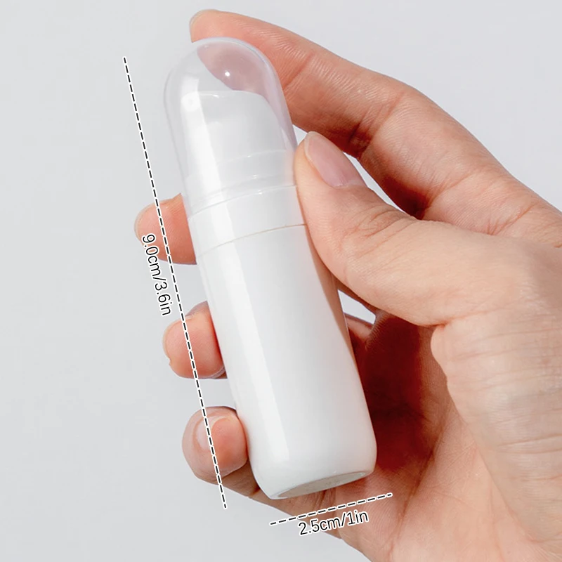 Garrafas De Loção Recarregáveis, Branco Vermelho Airless Bomba De Vácuo, Recipiente De Artigos De Higiene Pessoal, Garrafa Cosmética De Plástico Vazio, 10ml