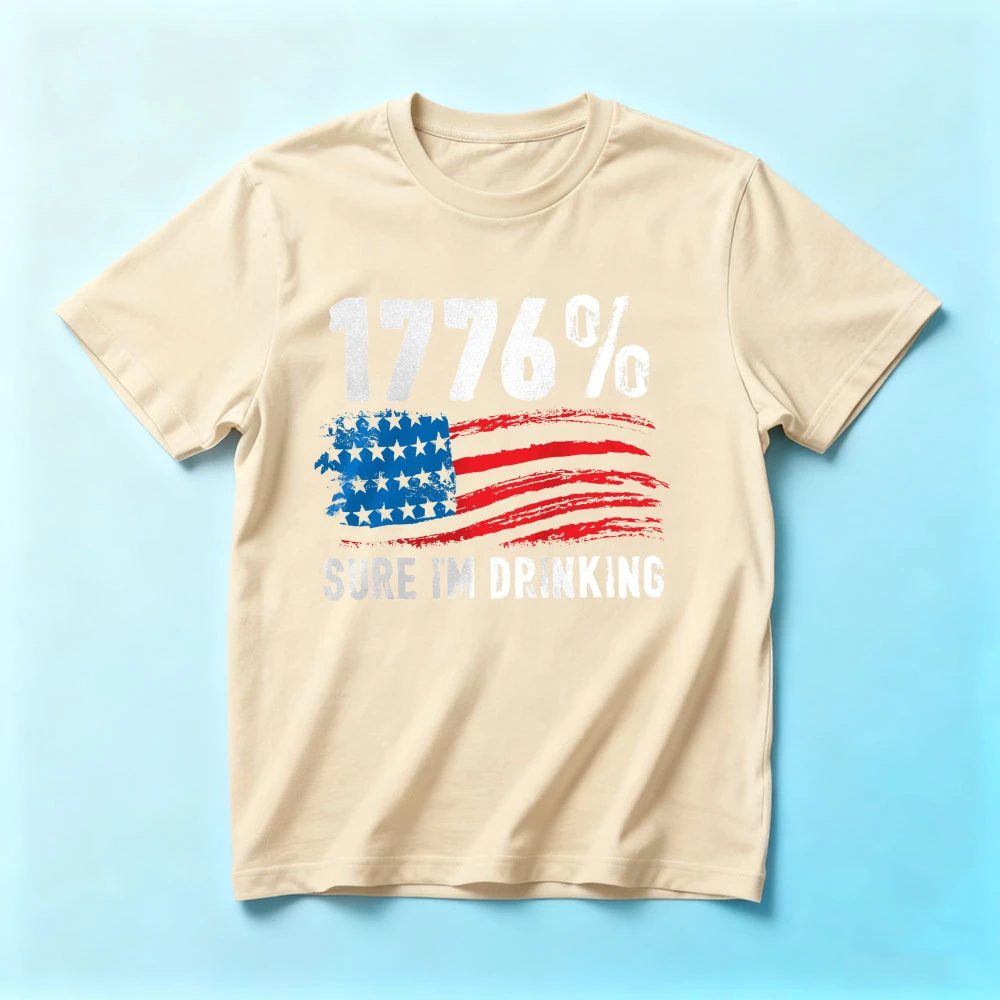 1776 Funny USA Patriotic Shirt Independence Day Shirts 4th of July Party Gift T-Shirt Men Women Fashion Summer Cotton Streetwear