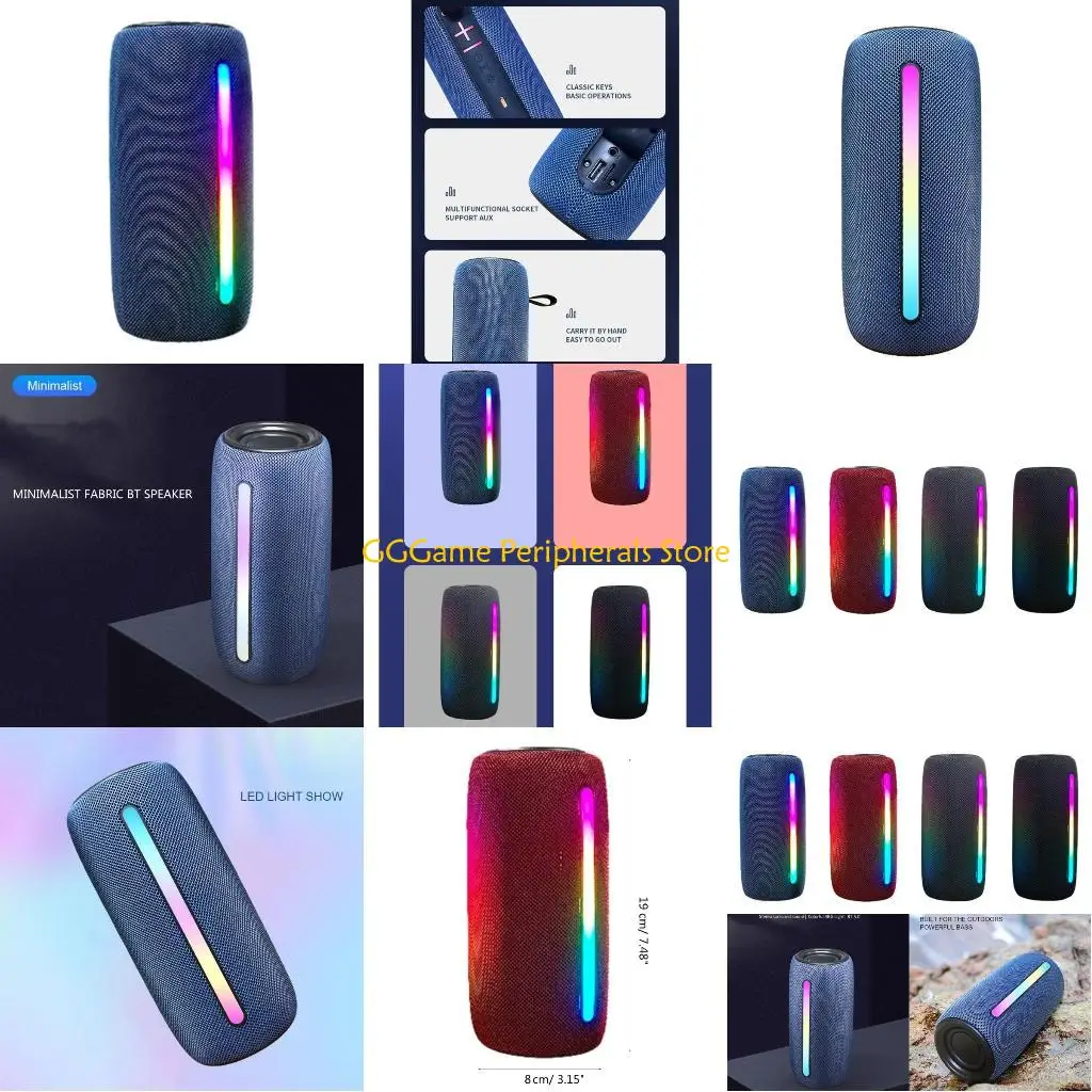 

U55B Modern Portable Wireless Speaker with ABS+Fabric Body Loudspeaker for Beach