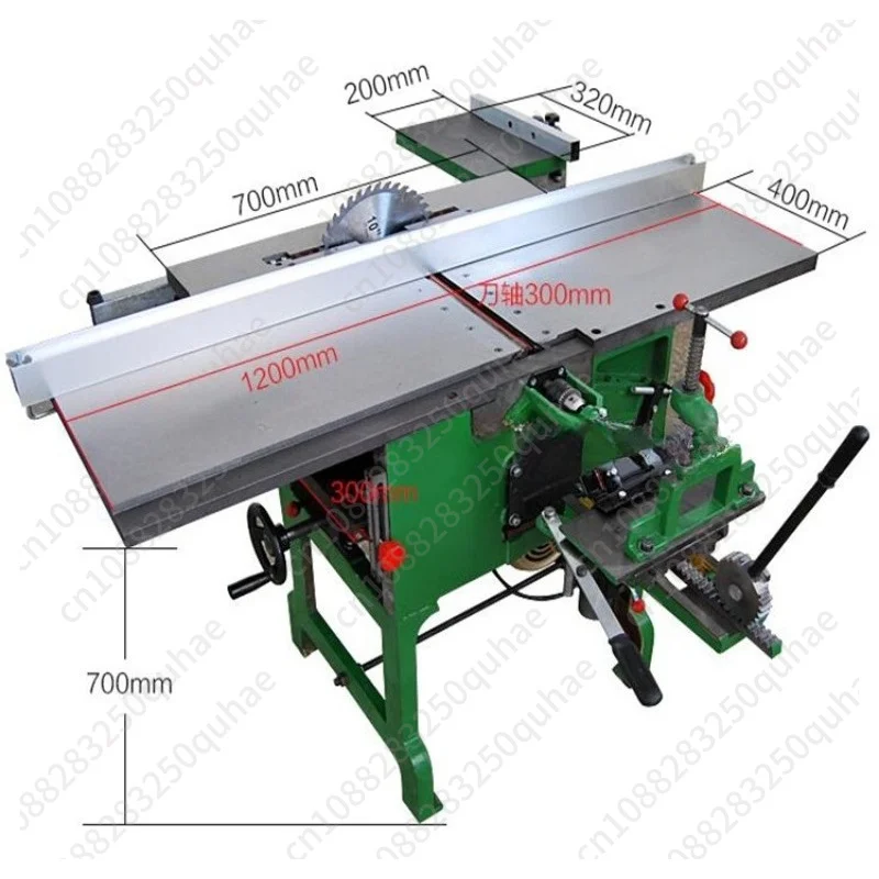 C300 Universal Combined Woodworking Machine, 3-in-1 Bench Planer for DIY & Workshop