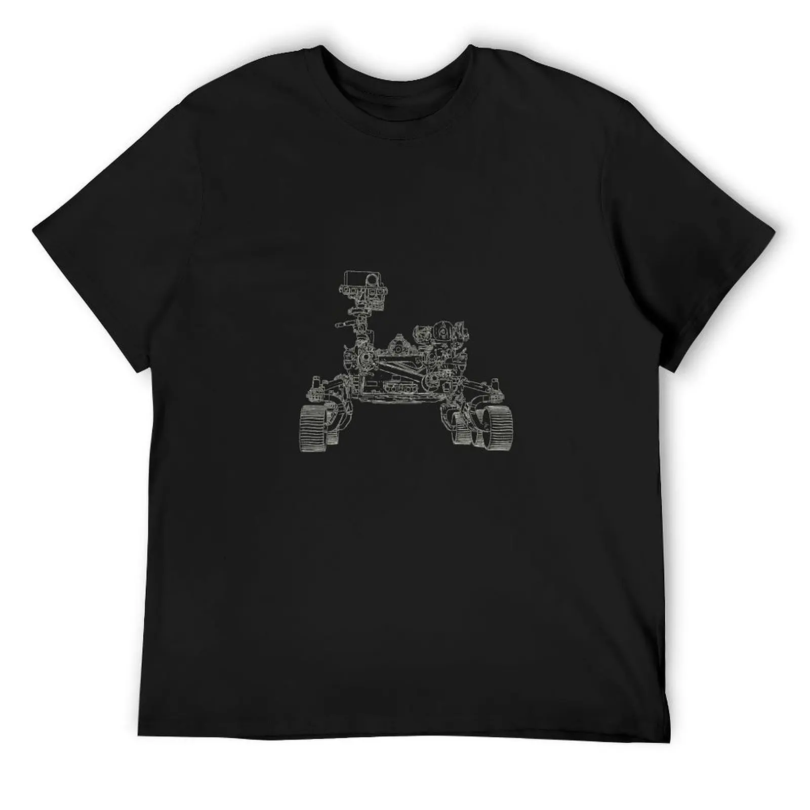 Perseverance Mars Rover - detailed sketch T-Shirt basketball graphic tees anime tshirt sweat mens graphic t-shirts hip hop