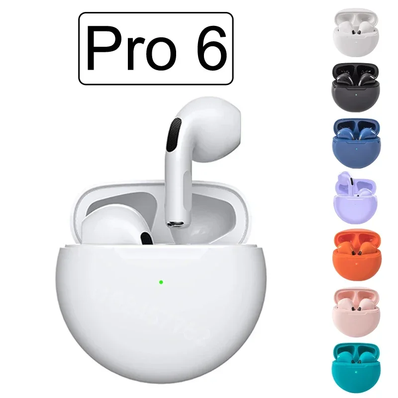 Pro 6 HiFi Bluetooth auricolare IPX5 Life cuffie Wireless impermeabili per iPhone Xiaomi Headset Dual Mic ht38 J6 Pro6 auricolari