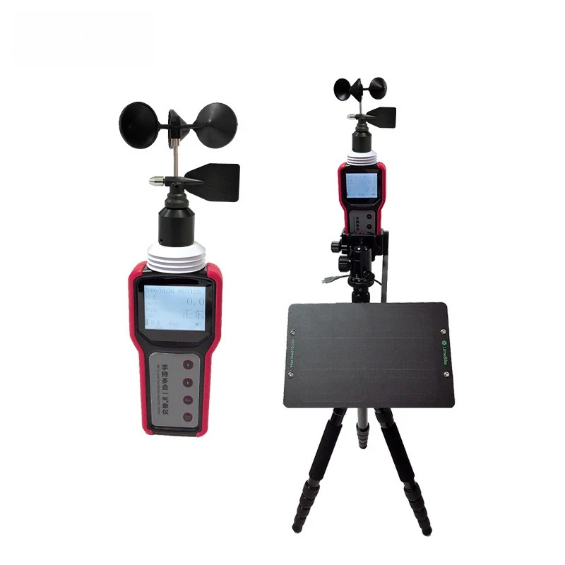 

Handheld Weather Station Anemometer Portable Weather Meter Anemometer Temperature, Humidity and Pressure GPS High Accuracy