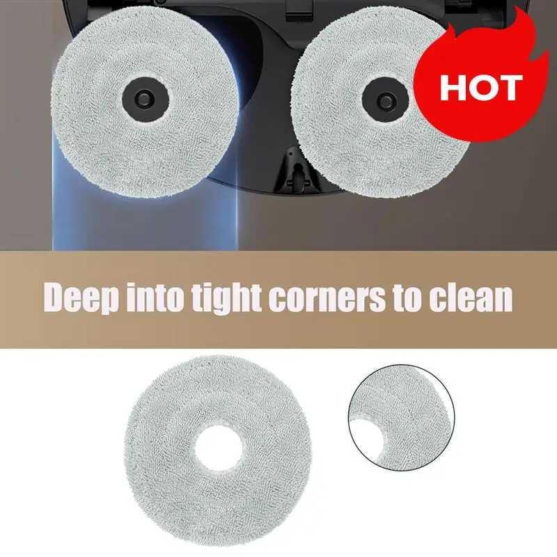 مجموعة ملحقات A01V لـ Dreame S50 Pro/S50 Ultra/Mova P60 فرشاة جانبية رئيسية أكياس مكنسة مرشحات وسادات الممسحة وحدة إزالة الروائح الكريهة