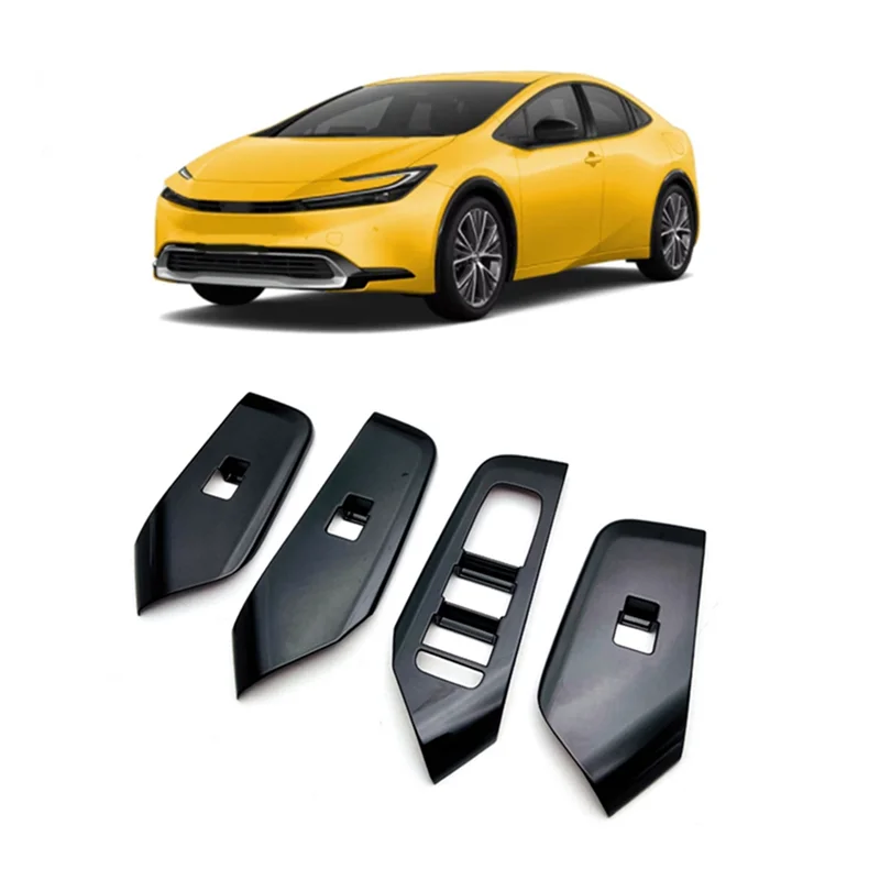 

A03Q-крышка панели управления подъемом внутренней двери автомобиля для Toyota Prius серии 60, серебристая внутренняя панель подлокотника, замена RHD Par