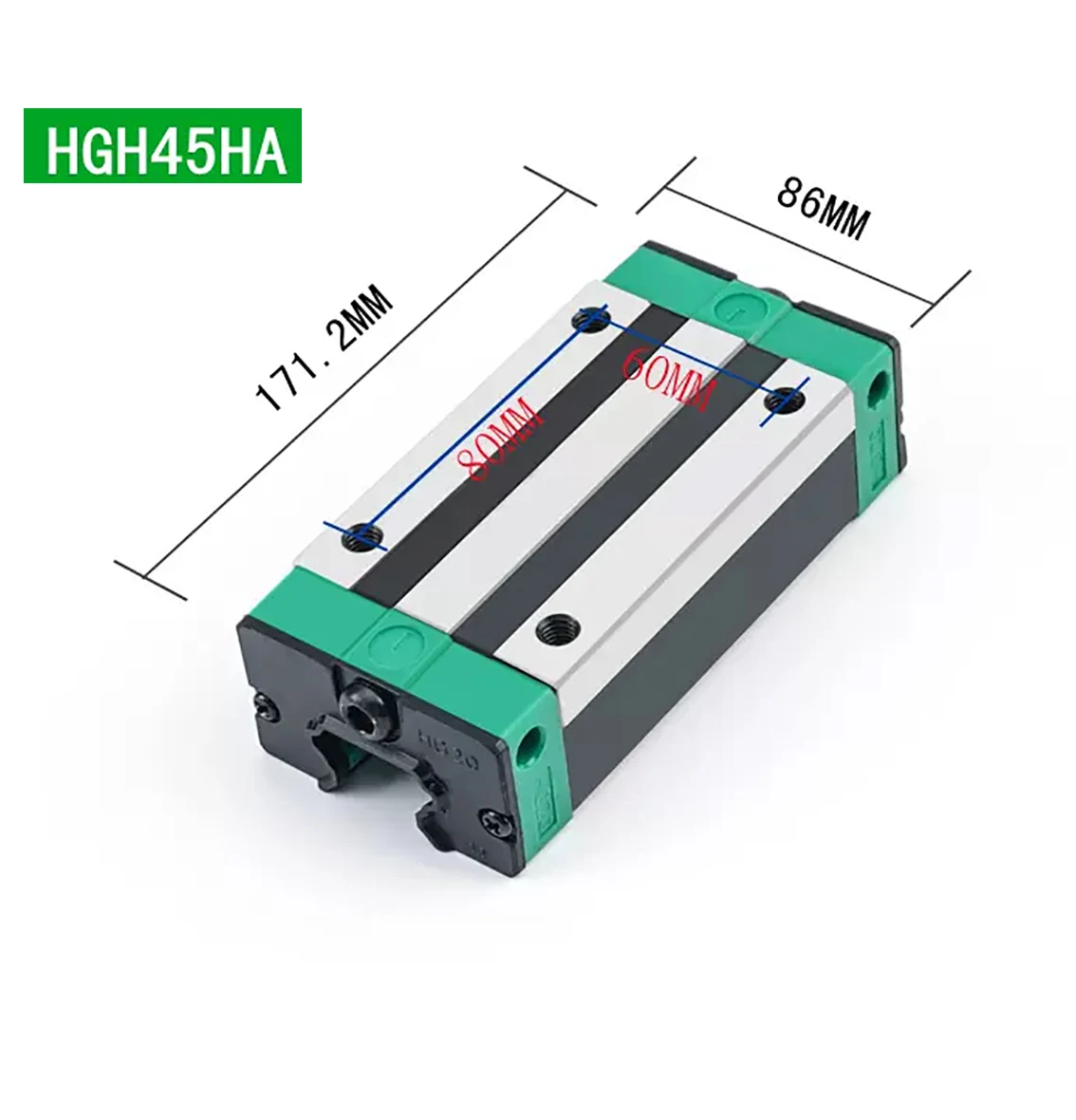 4Pcs HGH45 HA  Linear Guide Rail Block Rail Carriage CNC 3D Printer Part Miniature Linear Rail Slide