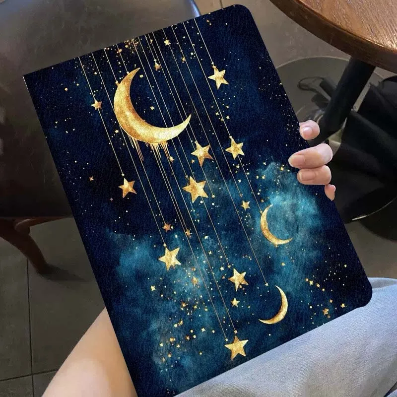 Cartoon Starry Moon Cloud For Xiaomi Redmi Pad SE 7S 6S 5 4 12.4 11.2 12.5 Pro Fashion Tablet Protective Case