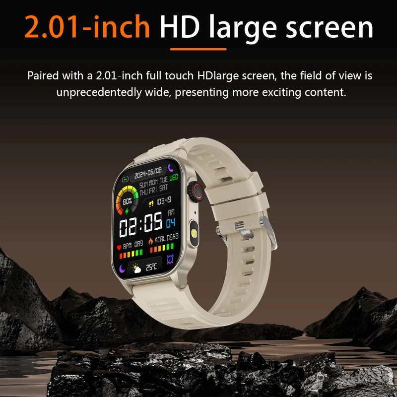 Outdoor Smart Watch LEMFO KM02 3ATM Waterproof Watches  With Flashlight Blood Pressure Healthy Monitor Watch For Xiaomi Phone