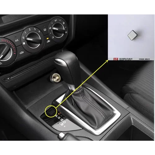 Imagen 1 del producto Para Mazda 3 Axela cubierta del panel de cambios, indicador de marcha, embellecedor de palanca de cambios, cubierta de desbloqueo