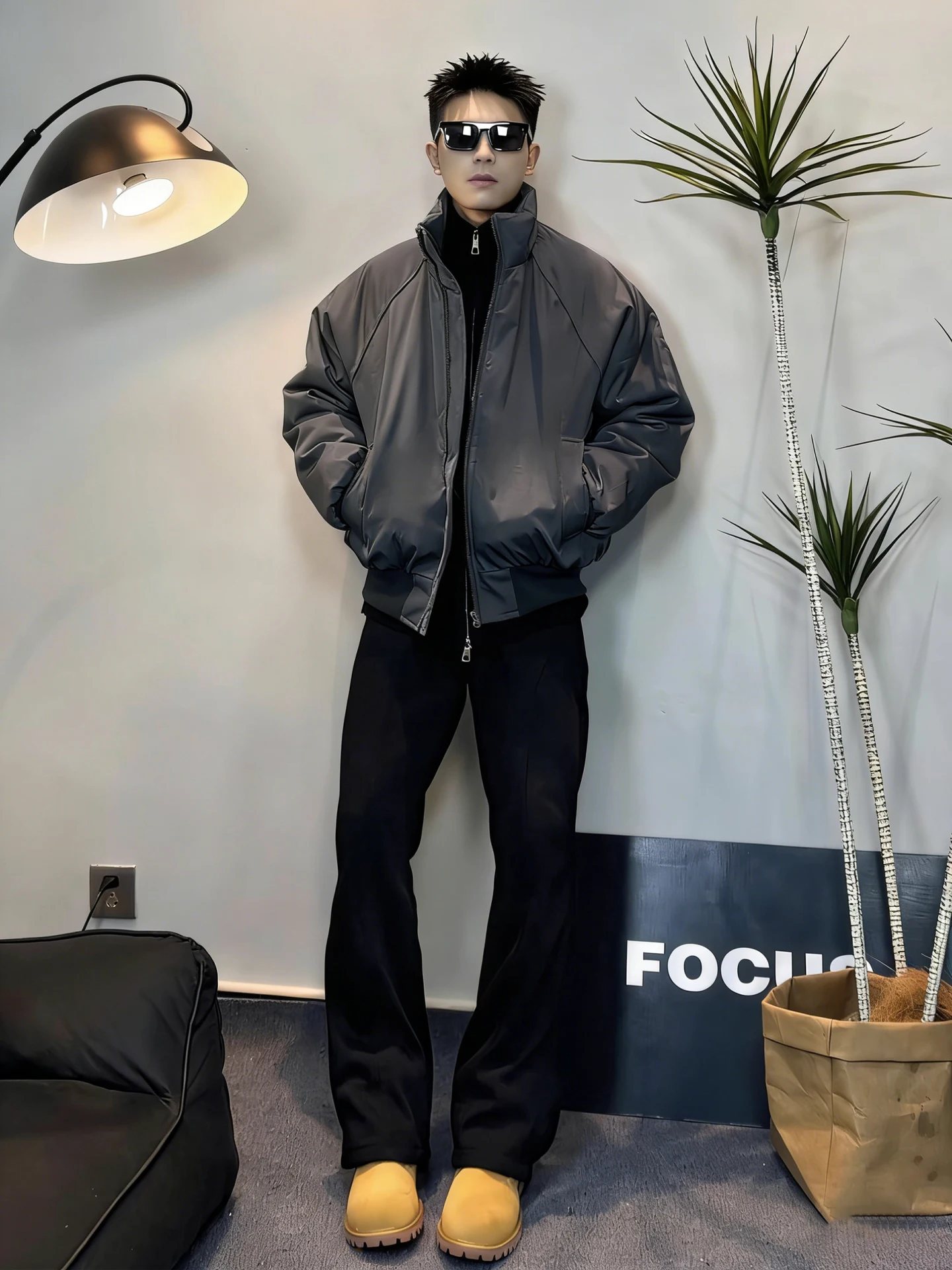 

Мужская зимняя куртка-пуховик Deep ey Tee-Proof с воротником-стойкой, утепленная хлопком, теплая верхняя одежда для зимы