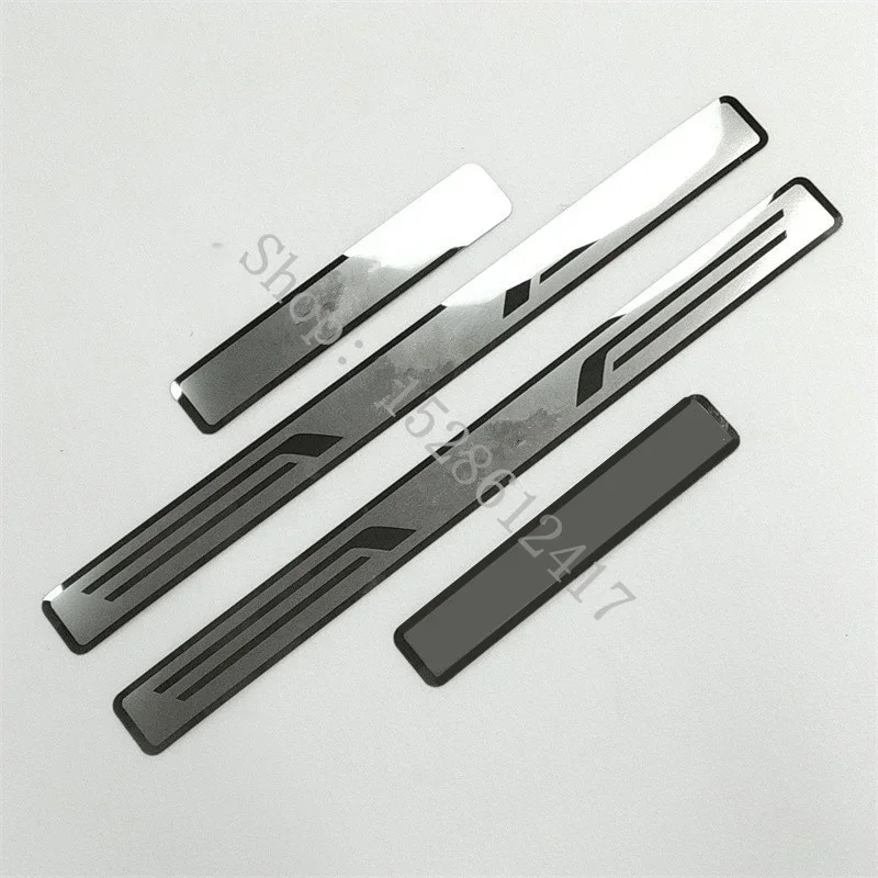 for Volvo  XC60 XC90 V90 V60 XC40 S60 Stainless Steel Sticker Door Sill Scuff Plate Guards Threshold Pedal Trim Car Accessories