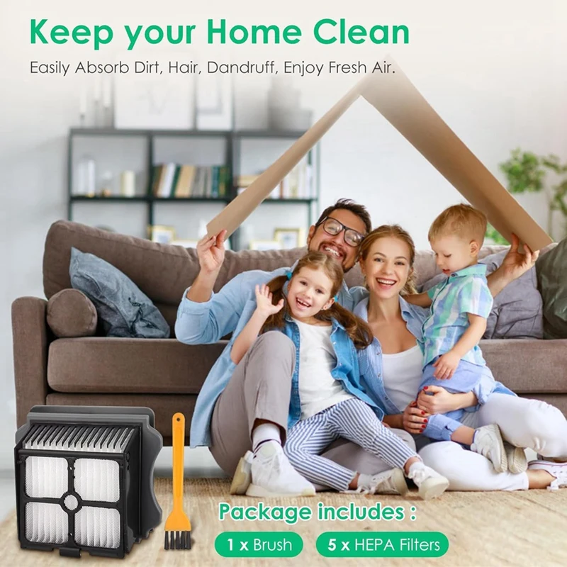 ABBK-ตัวกรอง HEPA สําหรับ Tineco Iffloor 3,ชั้น One S3,ชั้น One S5,ชั้น One S5 Pro ไร้สายเปียกแห้งอะไหล่สูญญากาศ