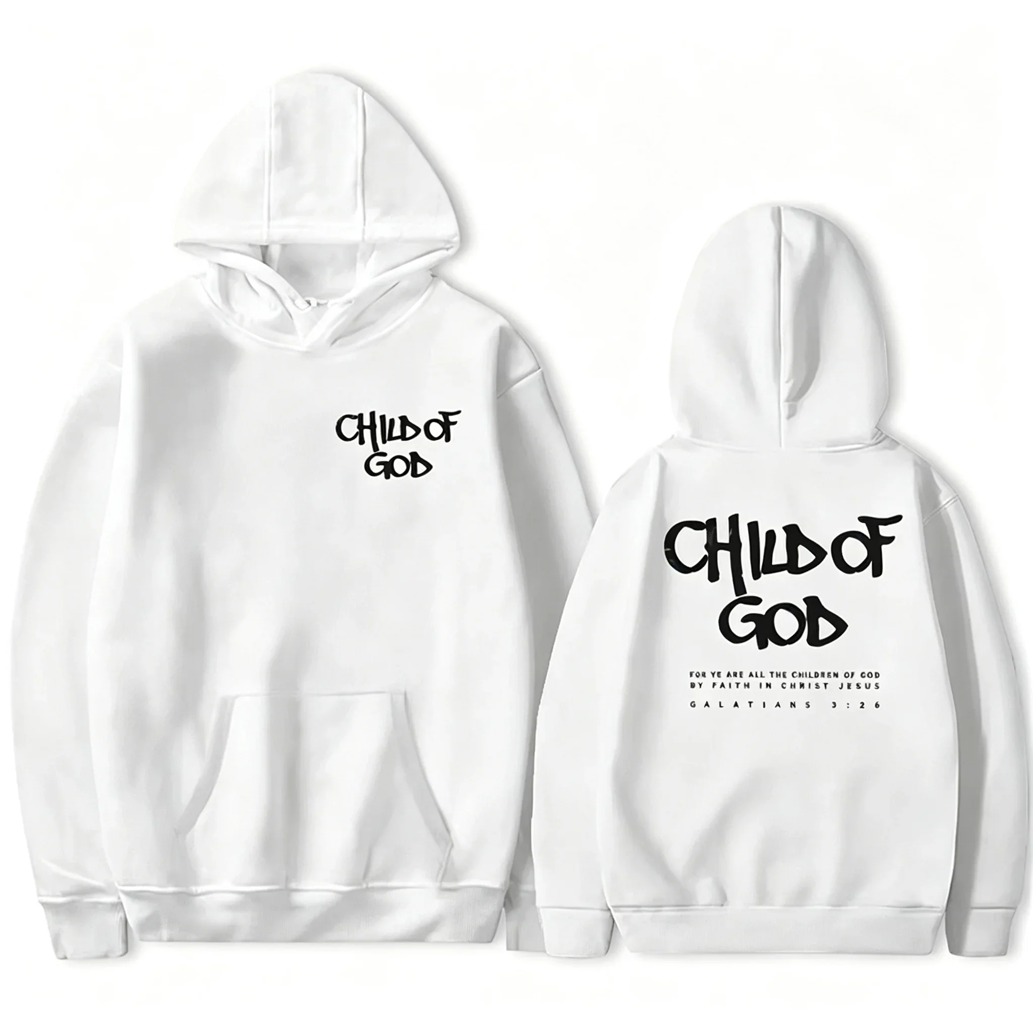 2026 I Am A God Child Kapuzenpullover mit Buchstabendruck, christliche Gott-Sweatshirts, Kapuzenpullover, Gebet zum Herrn, Sweatshirt, Damenbekleidung – Detail 13