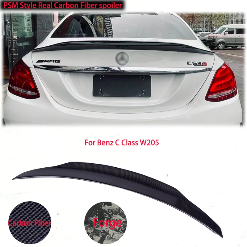 

For Benz Series PSM Style Real Carbon Fiber Spoiler W257 W204 W205 W206 W213 W238 W117 W177 Tail Wing