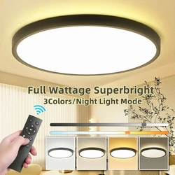 Smart Ceiling Lights Fixture Led Chandelier Ceiling Lamp 3 Colors Change Panel Led Ceiling Lighting for Bathroom Living Room