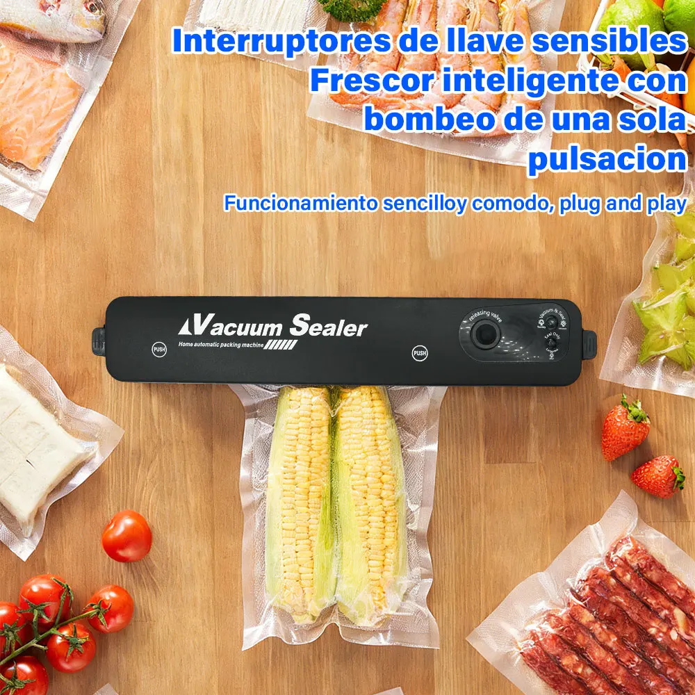 Hot sell Food Sealing Portable Home Vacuum Kitchen Helper Automatic Packaging Machine Food Vacuum Sealing Machine