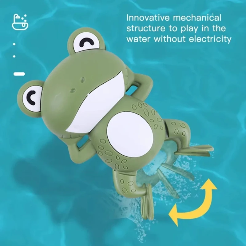 1/3 pçs novo chuveiro do bebê relógio bonito animal natação sapo brinquedo de água do bebê brinquedos de banho do miúdo brinquedos do banheiro criança piscina jogo crianças presentes