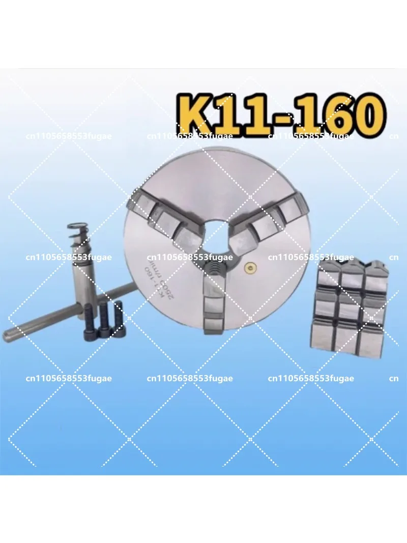 160mm Lathe Chuck SANOU 3 Jaw Front Mount 3 Jaw Self-Centering Lathe K11-160 Metal Lathe Chuck