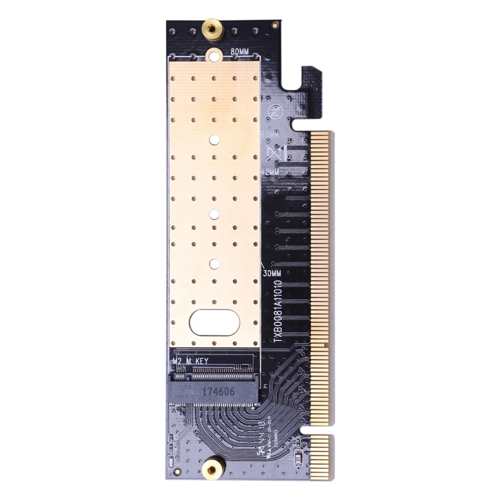 SB-1 Set 95X40X3Mm M.2 Nvme SSD Naar PCI-E X16 Adapterkaart & 1 Stuks 13.3X6.3Cm M.2 Nvme Ssd Adapter Controller Card