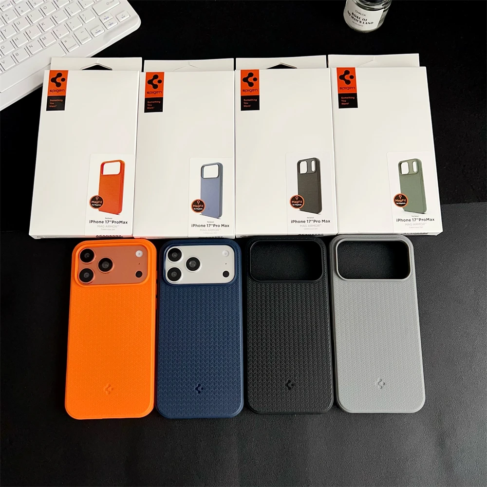 Spigen For iPhone 18 17 Pro Max 16 Plus 15 14 13 12 Pro Max Air Soft Case For Magsafe Magnetic Wireless Charge Shockproof Cover