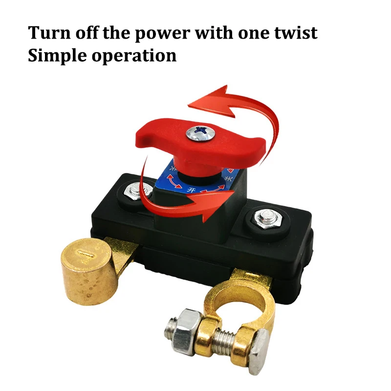 【MO】Car Battery Disconnect Switch Heavy Duty Manual Circuit Breaker Anti-Power Off 12V 24V Universal Car Auto Leakage Protecto