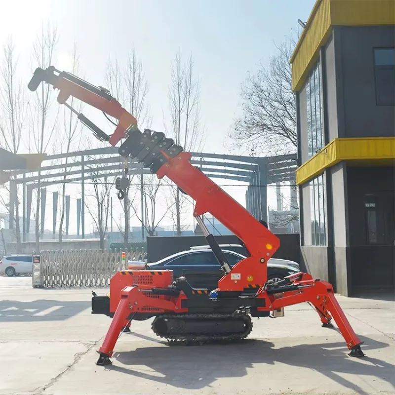 Construction Lifting Equipment Mini 500 kg Hoist Cranes Spider Hydraulic Mobile Truck Mounted Crane for Sale