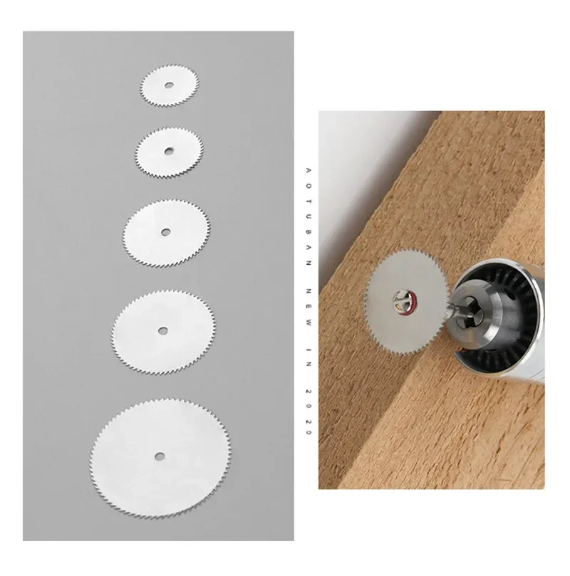 Edelstahls cheibe Metalls ch neids cheibe mit 1 Dorn für Dremel-Dreh werkzeuge 16 18 22 25 32mm Schneid scheibe 6-tlg